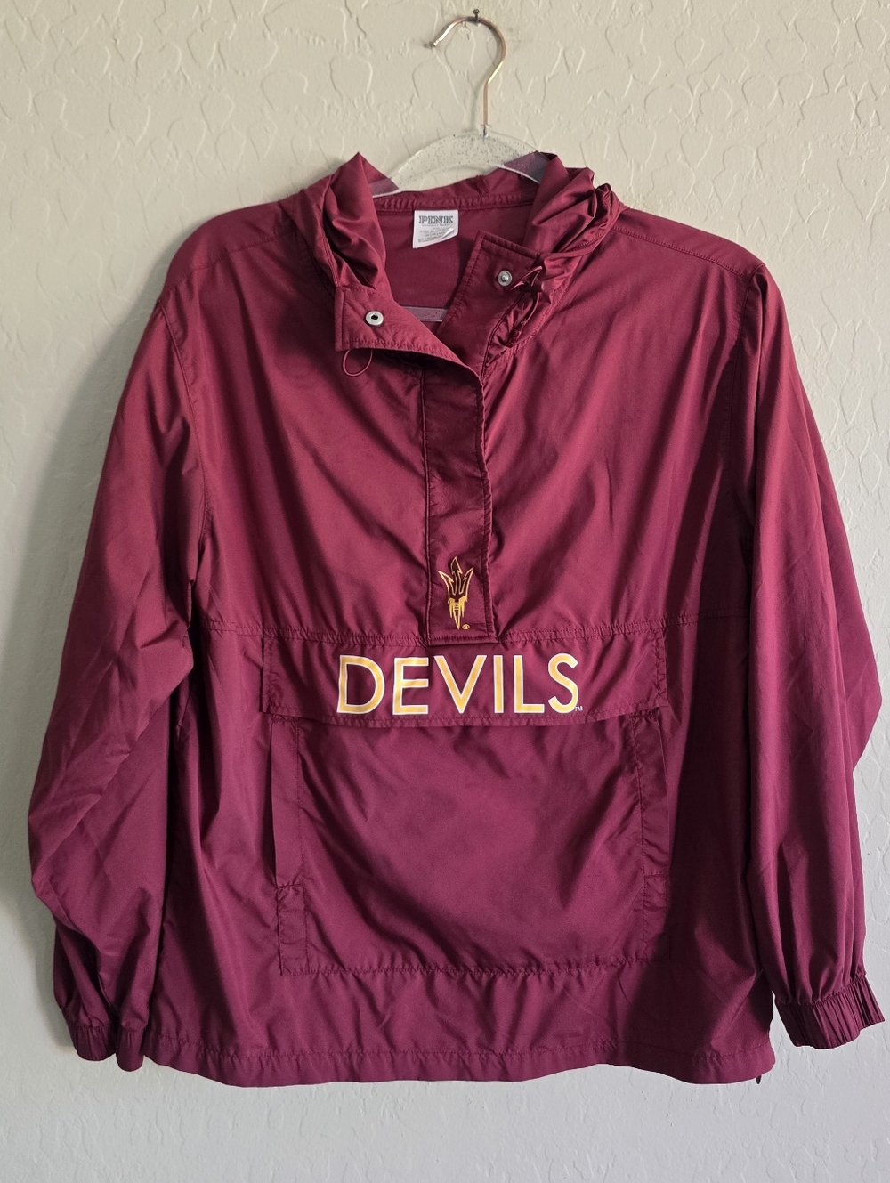 Victoria's Secret PINK ASU Anorak Jacket Hooded Winbreaker Size XS Sundevils